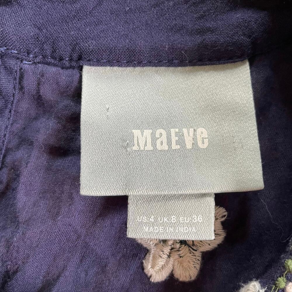 Maeve Rosa Anthropologie Embroidered Dress 4 - Picture 2 of 3